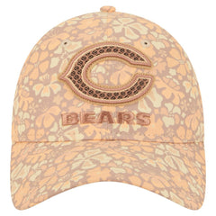 Chicago Bears New Era Women's Floral 9TWENTY Adjustable Hat - Tan Hats