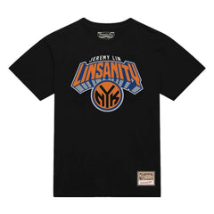 Jeremy Lin New York Knicks Linsanity Logo T-Shirt Black - Mitchell & Ness