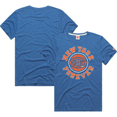 New York Knicks Homage Forever Tri-Blend T-Shirt Blue outlet