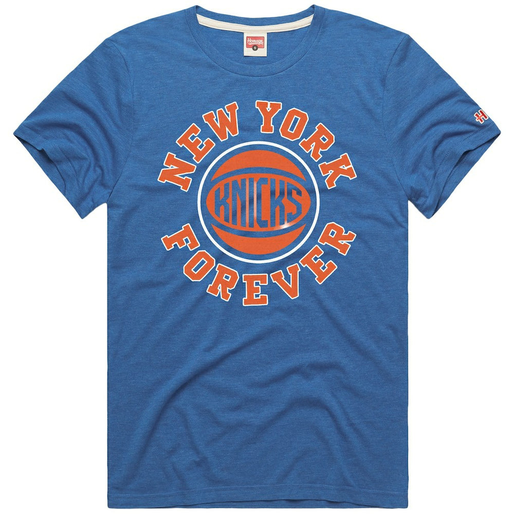 New York Knicks Homage Forever Tri-Blend T-Shirt Blue outlet