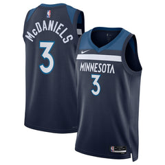 Jaden McDaniels Minnesota Timberwolves Unisex Swingman Jersey Icon Edition Navy - Nike