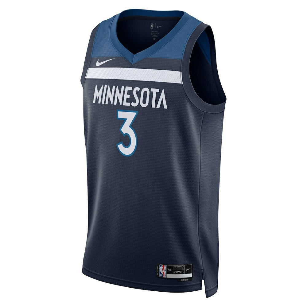 Jaden McDaniels Minnesota Timberwolves Unisex Swingman Jersey Icon Edition Navy - Nike