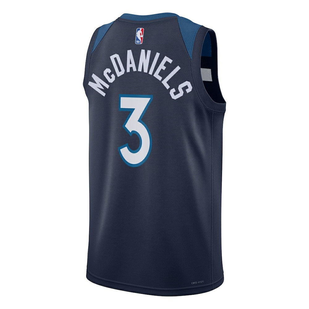 Jaden McDaniels Minnesota Timberwolves Unisex Swingman Jersey Icon Edition Navy - Nike