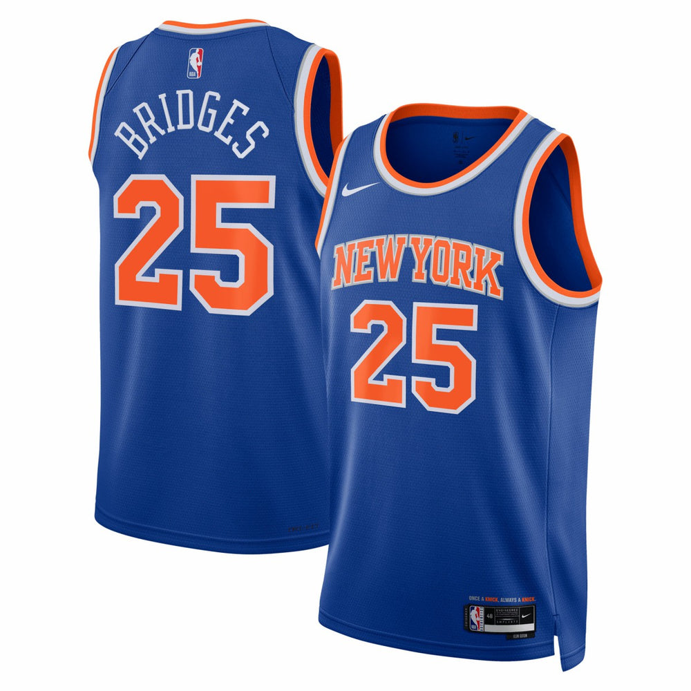 Mikal Bridges New York Knicks Unisex Swingman Jersey Icon Edition Blue - Nike