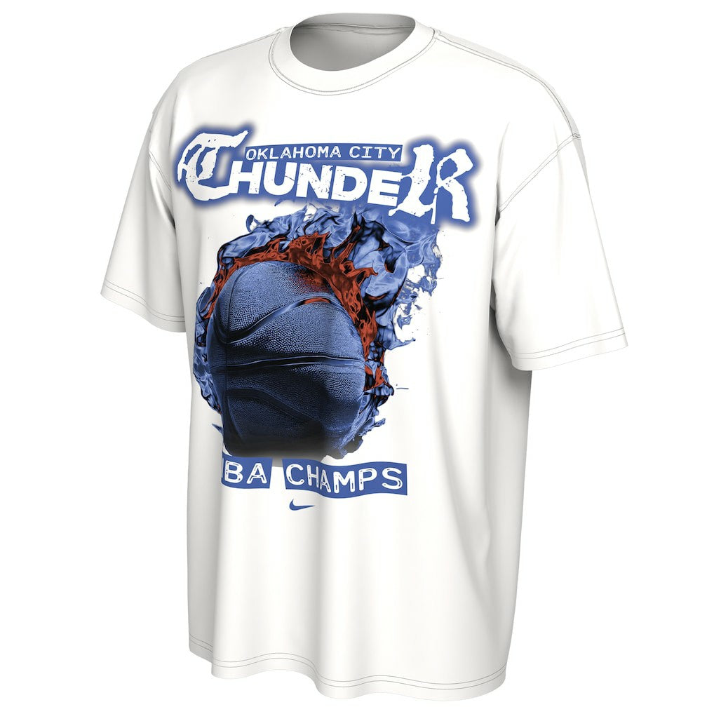 Oklahoma City Thunder Unisex 2025 NBA Finals Champions Celebration Parade Roster T-Shirt White - Nike outlet