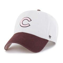 Chicago Cubs '47 Unisex Love Letter Clean Up Adjustable Hat - Stone/Burgundy Hats
