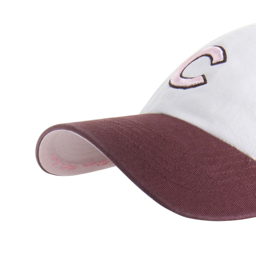 Chicago Cubs '47 Unisex Love Letter Clean Up Adjustable Hat - Stone/Burgundy Hats
