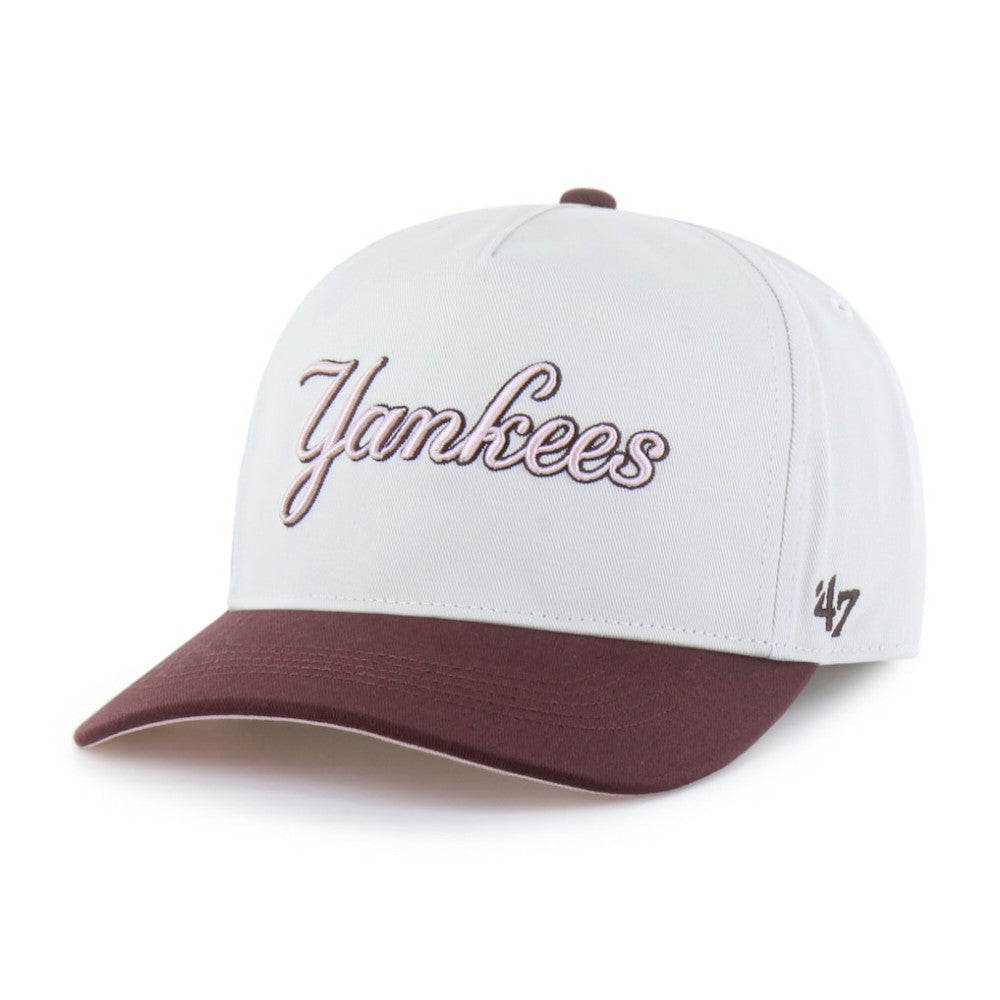 New York Yankees '47 Unisex Love Letter Adjustable Hitch Hat - Stone/Burgundy Hats