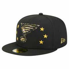 St. Louis Blues New Era Military Appreciation Digital Camo Stars 59FIFTY Fitted Hat - Black | US 203166780