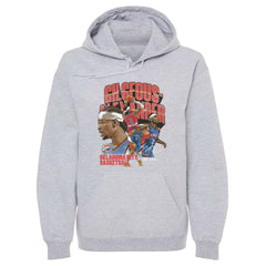 Shai Gilgeous-Alexander Oklahoma City Thunder 500 Level Collage Pullover Hoodie Gray