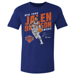 Jalen Brunson New York Knicks 500 Level Slant T-Shirt Blue