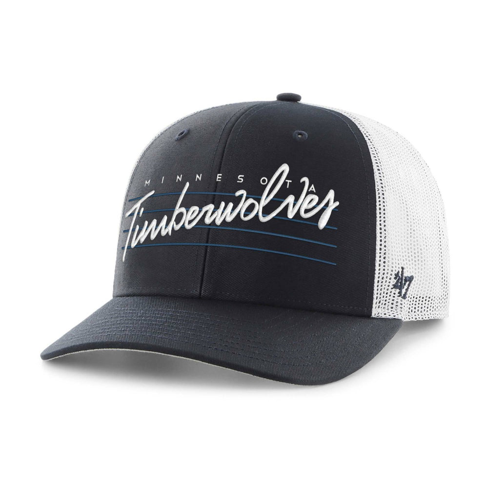 Minnesota Timberwolves '47 Downburst Trucker Adjustable Hat Navy - 47 brand