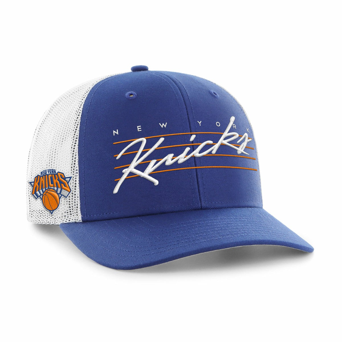 New York Knicks '47 Downburst Trucker Adjustable Hat Blue - 47 brand