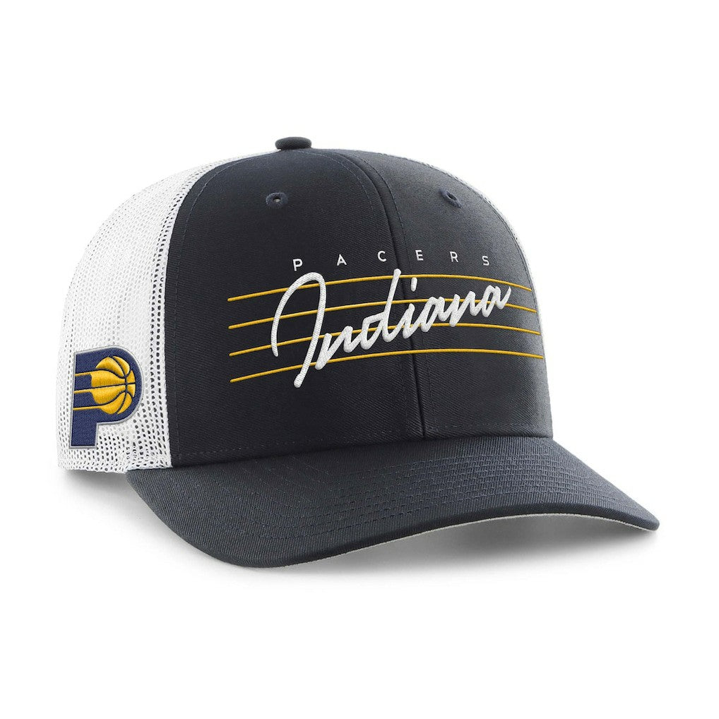 Indiana Pacers '47 Downburst Trucker Adjustable Hat Navy - 47 brand outlet
