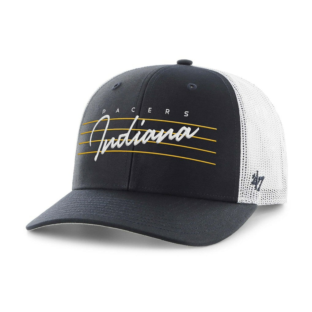 Indiana Pacers '47 Downburst Trucker Adjustable Hat Navy - 47 brand outlet