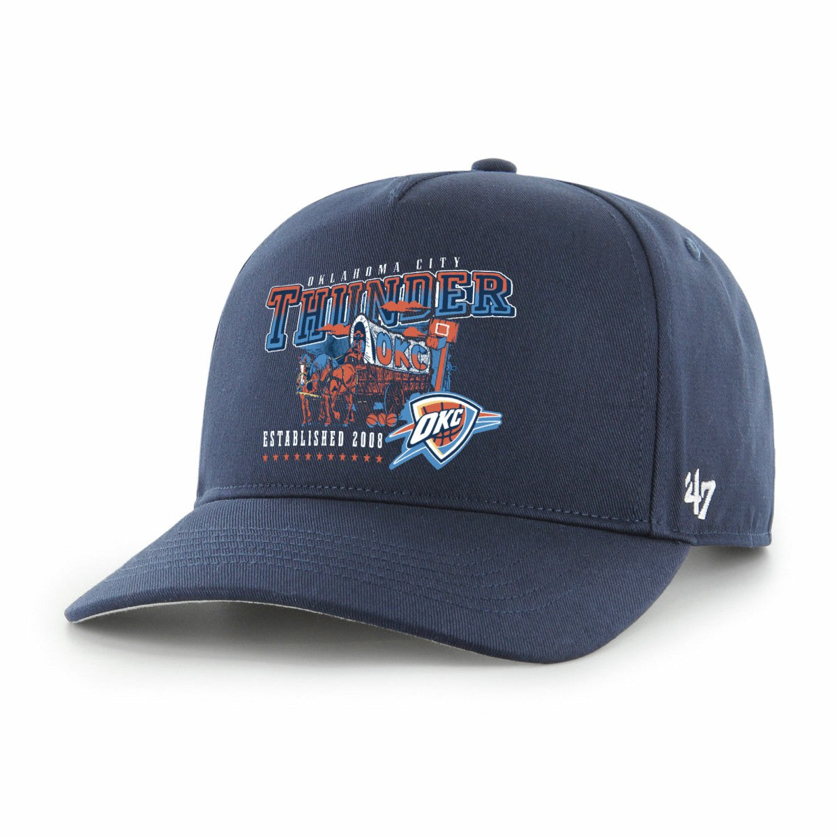 Oklahoma City Thunder '47 Solid Hitch Adjustable Hat Navy - 47 brand