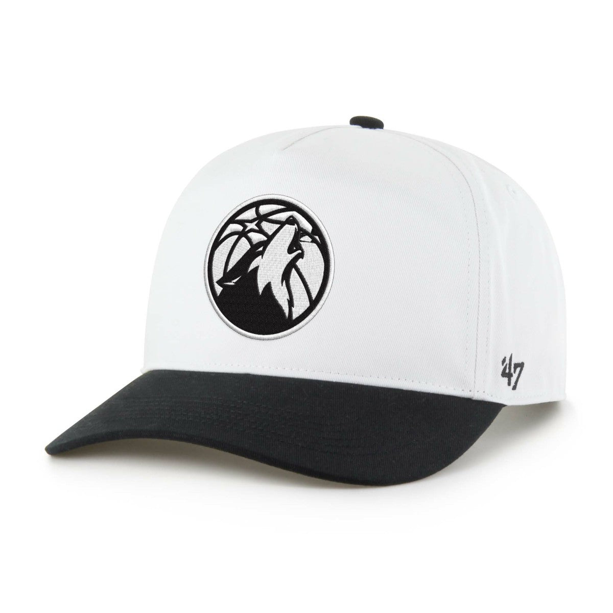 Minnesota Timberwolves '47 Black & White Hitch Adjustable Hat - 47 brand