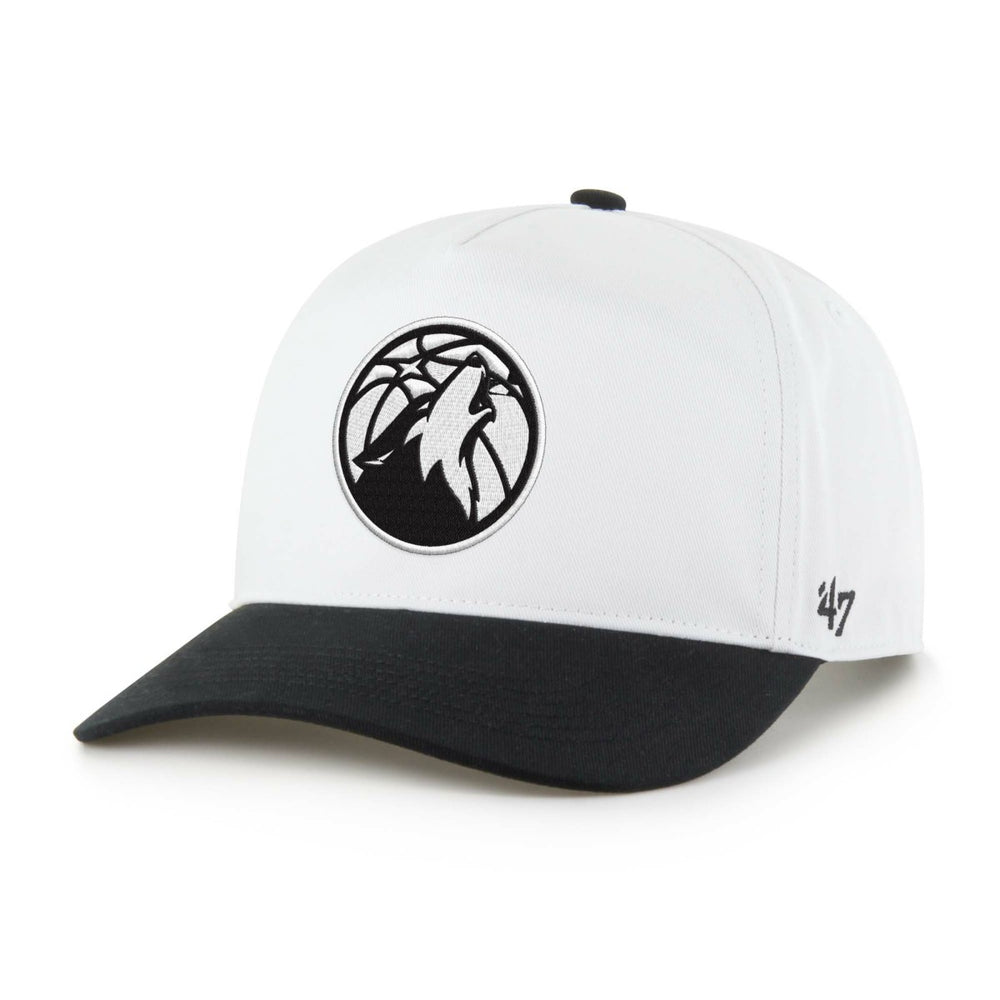 Minnesota Timberwolves '47 Black & White Hitch Adjustable Hat - 47 brand