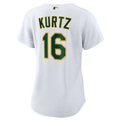 Nick Kurtz Athletics Nike Women's Home Replica Player Jersey - White Jerseys