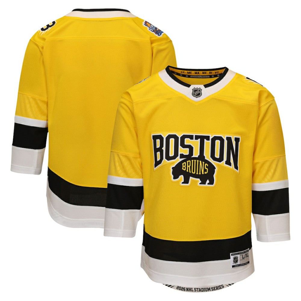 Boston Bruins Outerstuff Youth 2026 Stadium Series Premier Jersey - Gold | US 203167775