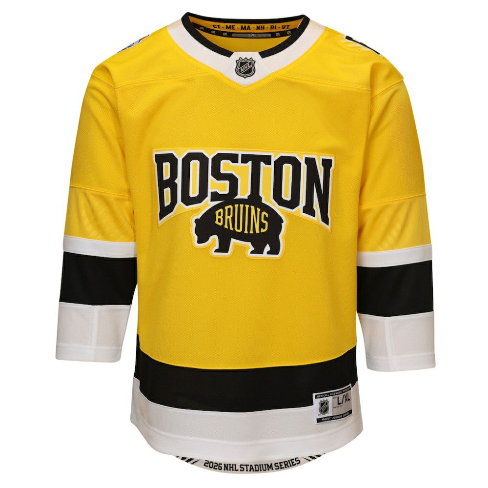 Boston Bruins Outerstuff Youth 2026 Stadium Series Premier Jersey - Gold | US 203167775