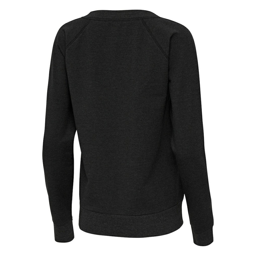 Jacksonville Jaguars Antigua Women's Varsity Tri-Blend V-Neck Long Sleeve T-Shirt - Heather Black T-shirts
