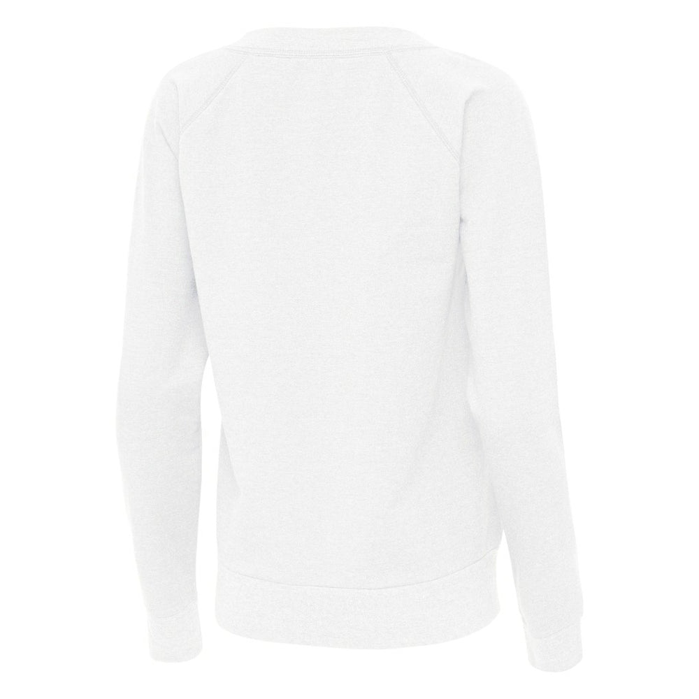 Miami Dolphins Antigua Women's Varsity Tri-Blend V-Neck Long Sleeve T-Shirt - White T-shirts