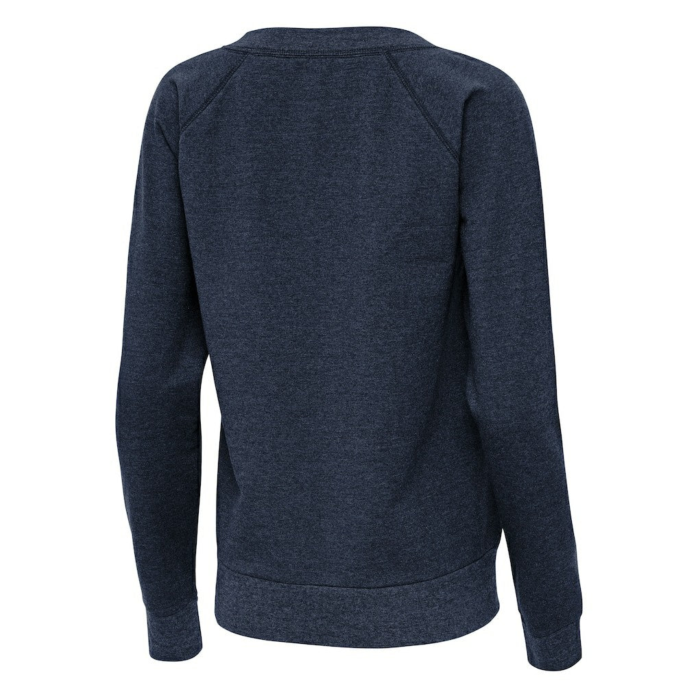 Dallas Cowboys Antigua Women's Varsity Tri-Blend V-Neck Long Sleeve T-Shirt - Heather Navy T-shirts