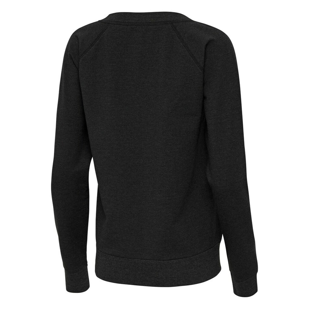 Green Bay Packers Antigua Women's Varsity Tri-Blend V-Neck Long Sleeve T-Shirt - Heather Black T-shirts