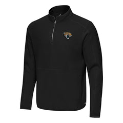 Jacksonville Jaguars Antigua Step Up Quarter-Zip Pullover - Black Pullover