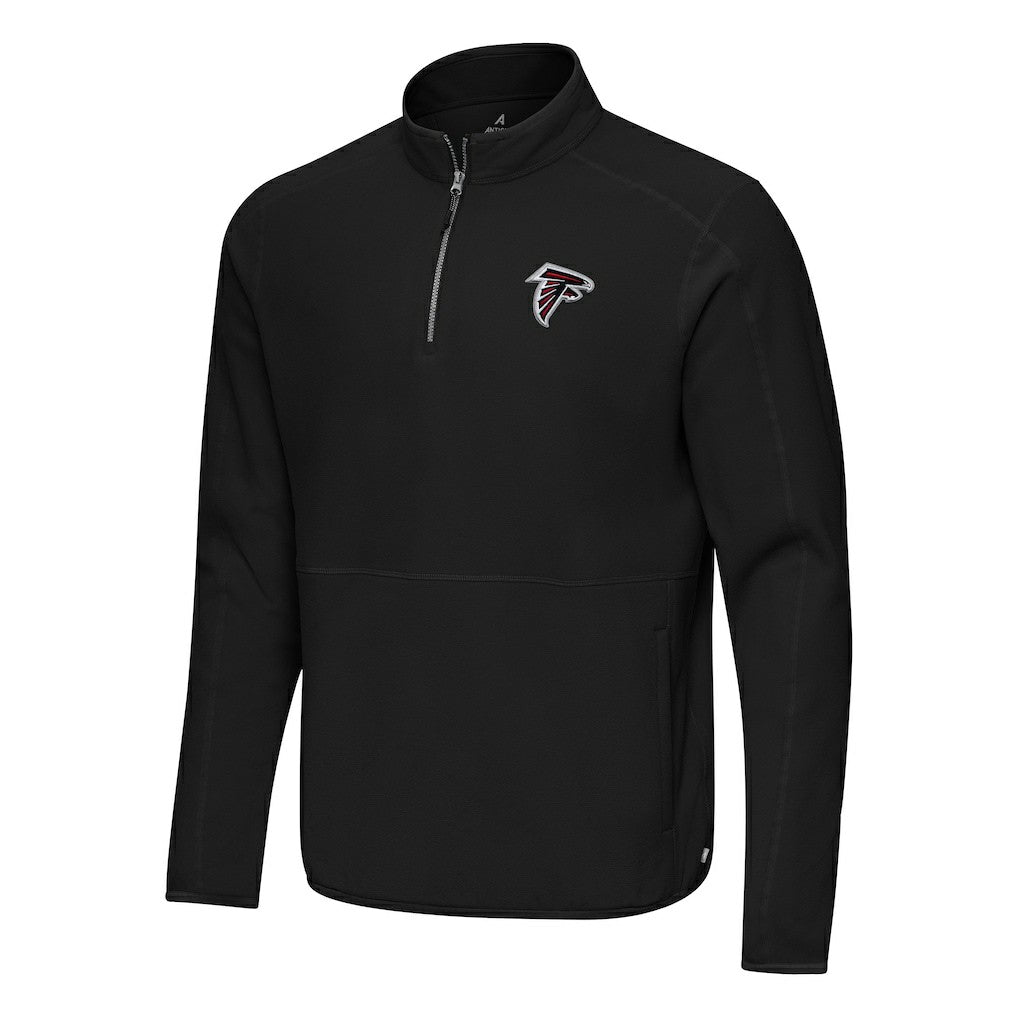 Atlanta Falcons Antigua Step Up Quarter-Zip Pullover - Black Pullover