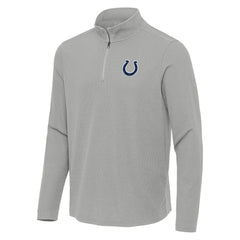 Indianapolis Colts Antigua Sync Tri-Blend Quarter-Zip Pullover - Heather Gray Pullover