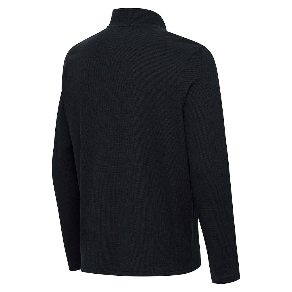 Pittsburgh Steelers Antigua Sync Tri-Blend Quarter-Zip Pullover - Heather Black Pullover
