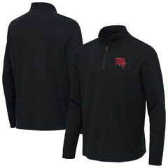 Tampa Bay Buccaneers Antigua Sync Tri-Blend Quarter-Zip Pullover - Heather Black Pullover