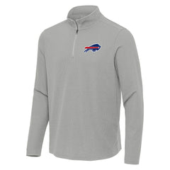 Buffalo Bills Antigua Sync Tri-Blend Quarter-Zip Pullover - Heather Gray Pullover