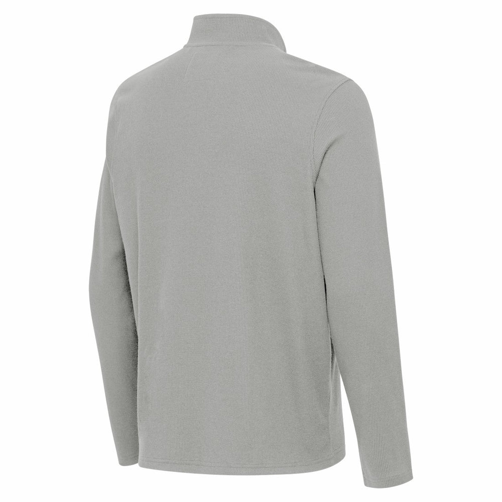 Detroit Lions Antigua Sync Tri-Blend Quarter-Zip Pullover - Heather Gray Pullover
