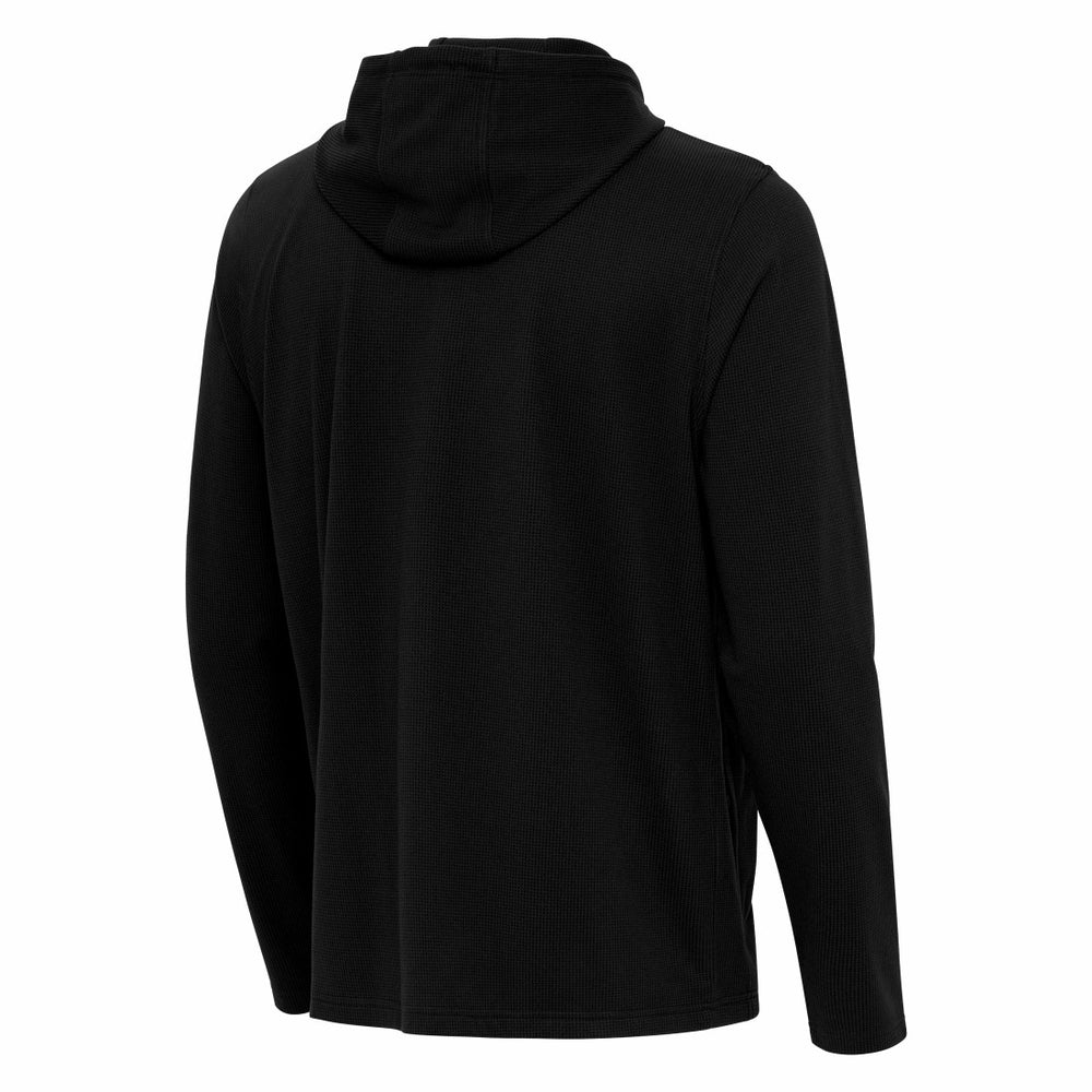 Tampa Bay Buccaneers Antigua Connected Quarter-Zip Pullover Hoodie - Black Hoodies