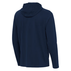Chicago Bears Antigua Connected Quarter-Zip Pullover Hoodie - Navy Hoodies