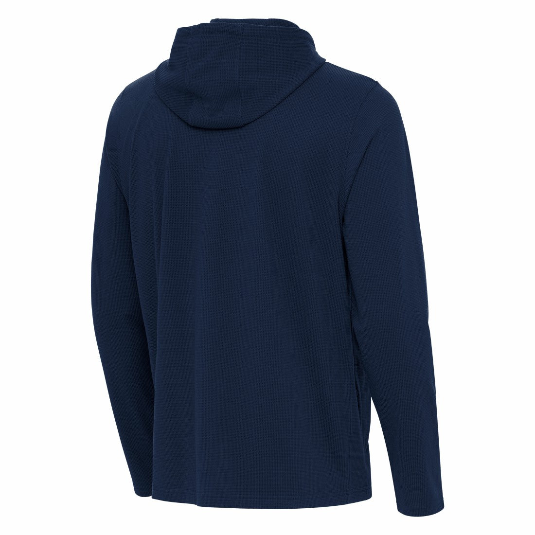 Houston Texans Antigua Connected Quarter-Zip Pullover Hoodie - Navy Hoodies