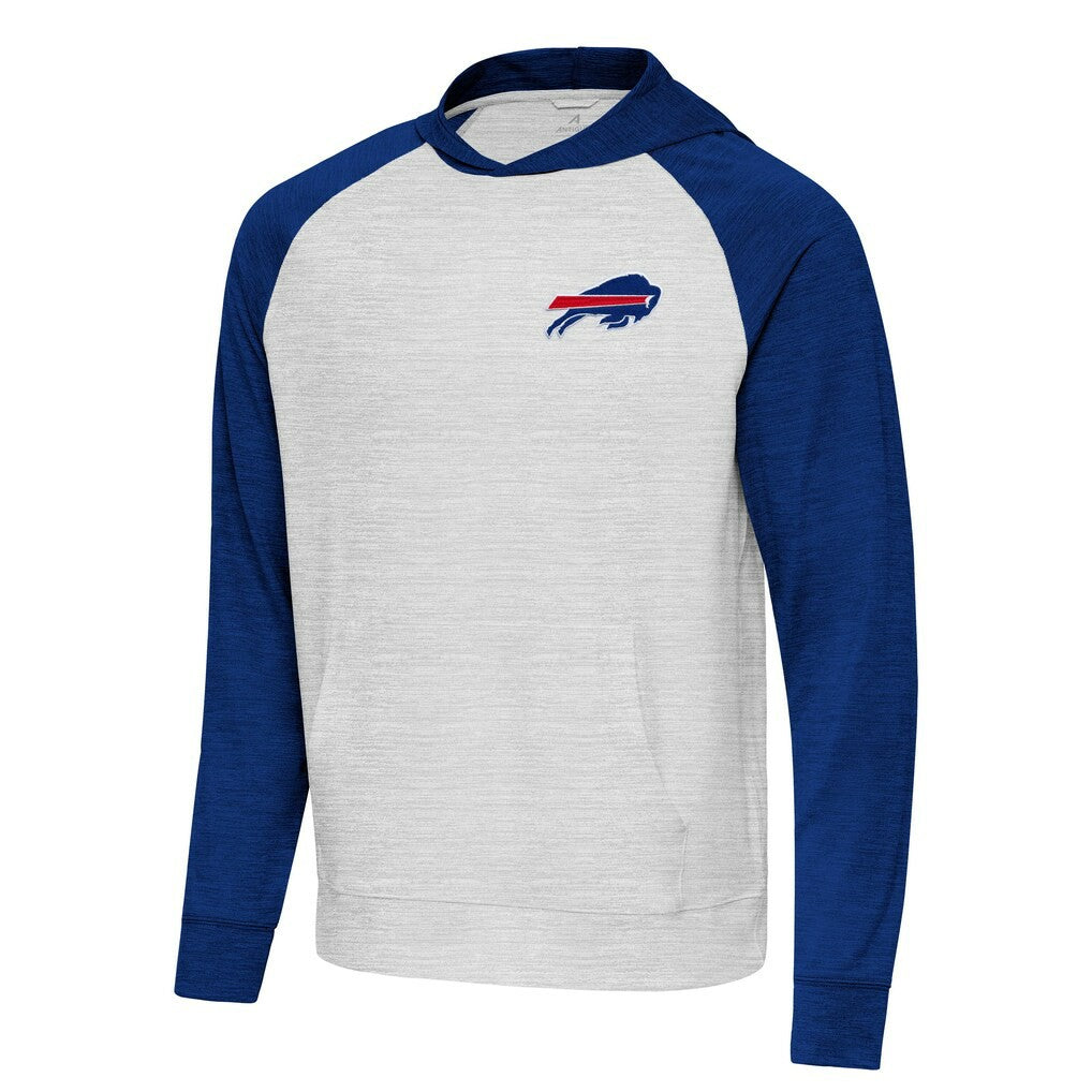 Buffalo Bills Antigua Urgent Pullover Hoodie - Royal/Gray Hoodies