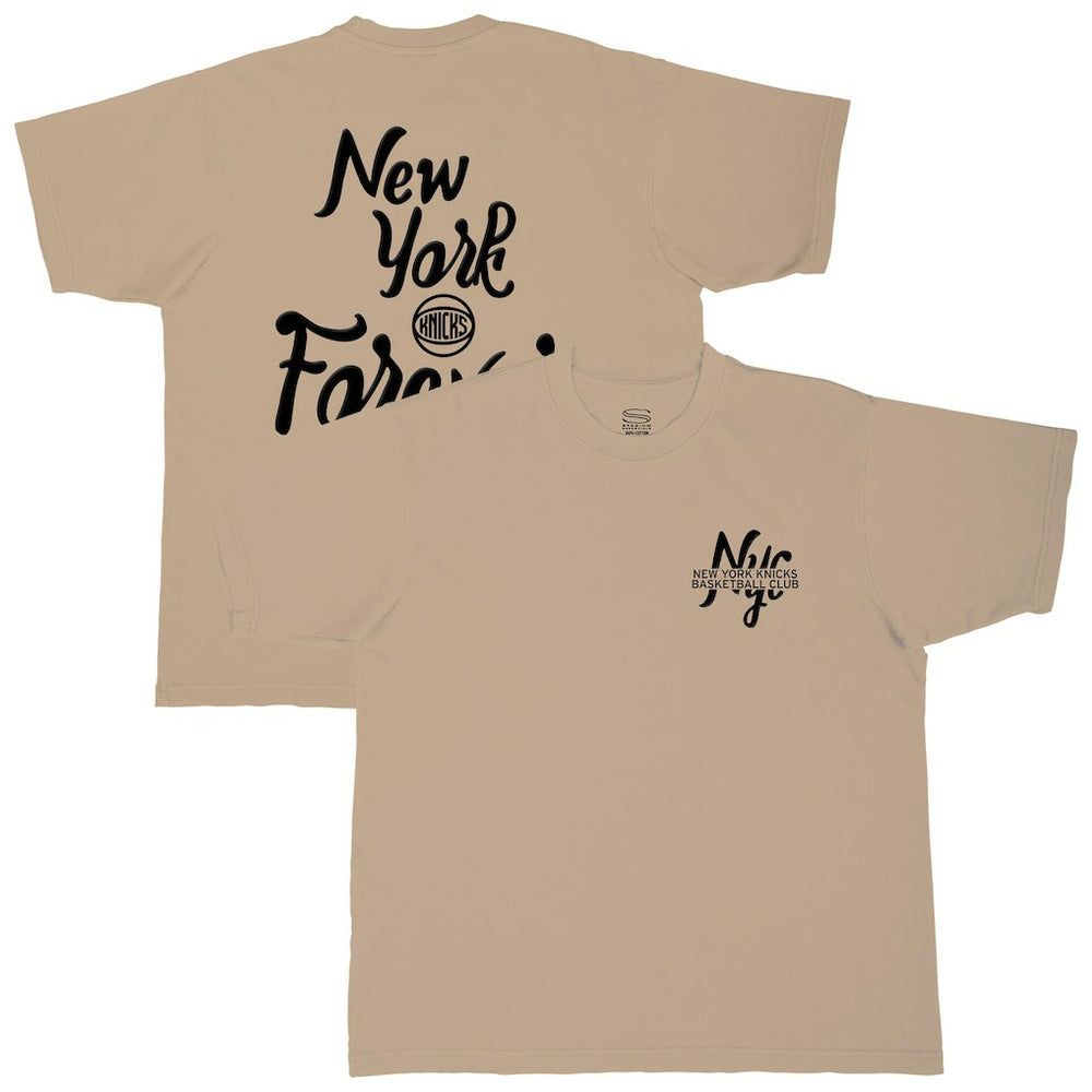New York Knicks Stadium Essentials Oversized Forever T-Shirt Tan outlet