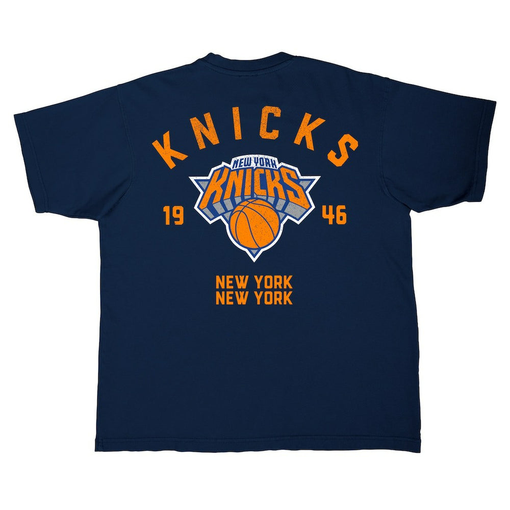 New York Knicks Stadium Essentials Get Back Heavyweight Urban T-Shirt Navy