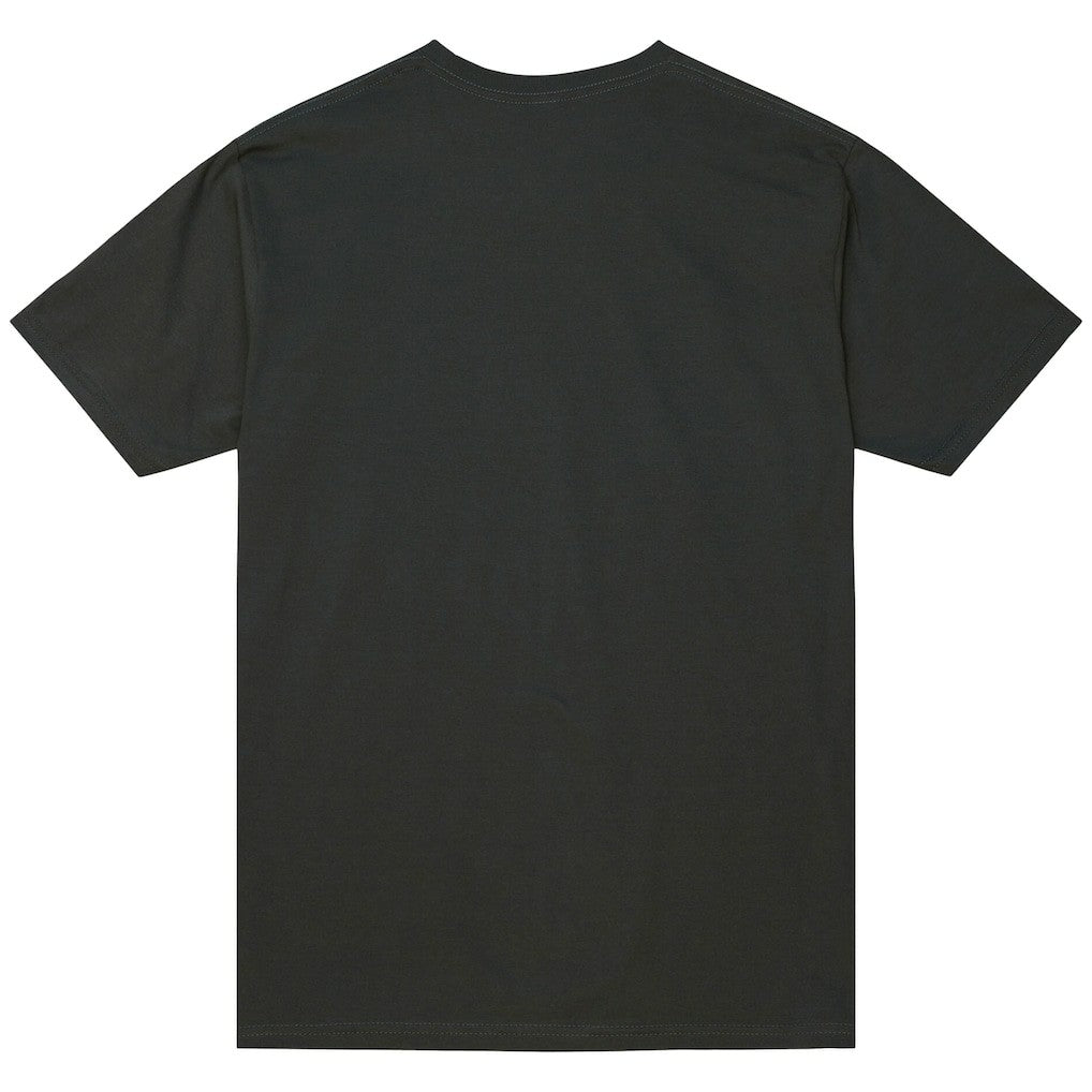 New York Knicks Unisex Hardwood Classics MVP Logo T-Shirt Heather Charcoal - Mitchell & Ness