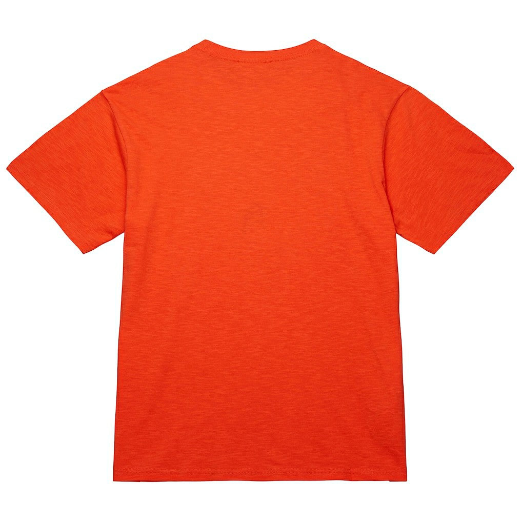 New York Knicks Unisex Hardwood Classics MVP Logo T-Shirt Orange - Mitchell & Ness