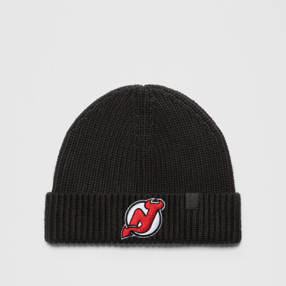 New Jersey Devils lululemon Unisex Close-Fit Wool-Blend Ribbed Beanie - Black | US 203169733