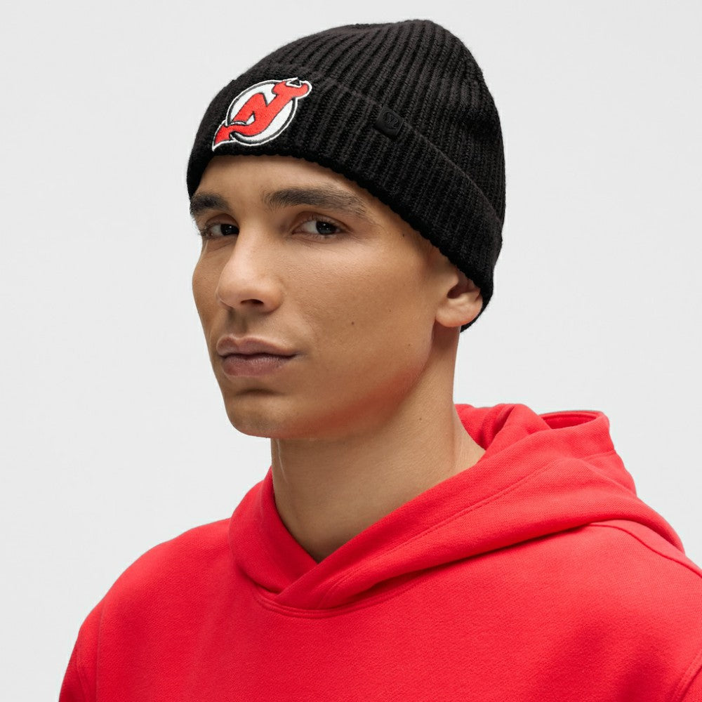 New Jersey Devils lululemon Unisex Close-Fit Wool-Blend Ribbed Beanie - Black | US 203169733