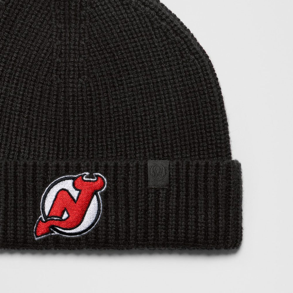 New Jersey Devils lululemon Unisex Close-Fit Wool-Blend Ribbed Beanie - Black | US 203169733