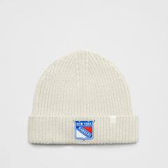 New York Rangers lululemon Unisex Close-Fit Wool-Blend Ribbed Beanie - Heathered Bone | US 203169738