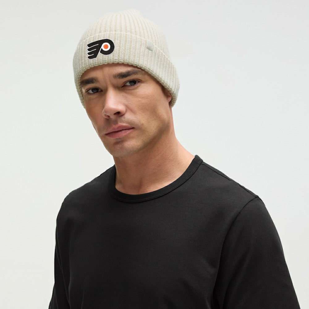 Philadelphia Flyers lululemon Unisex Close-Fit Wool-Blend Ribbed Beanie - Heathered Bone | US 203169743