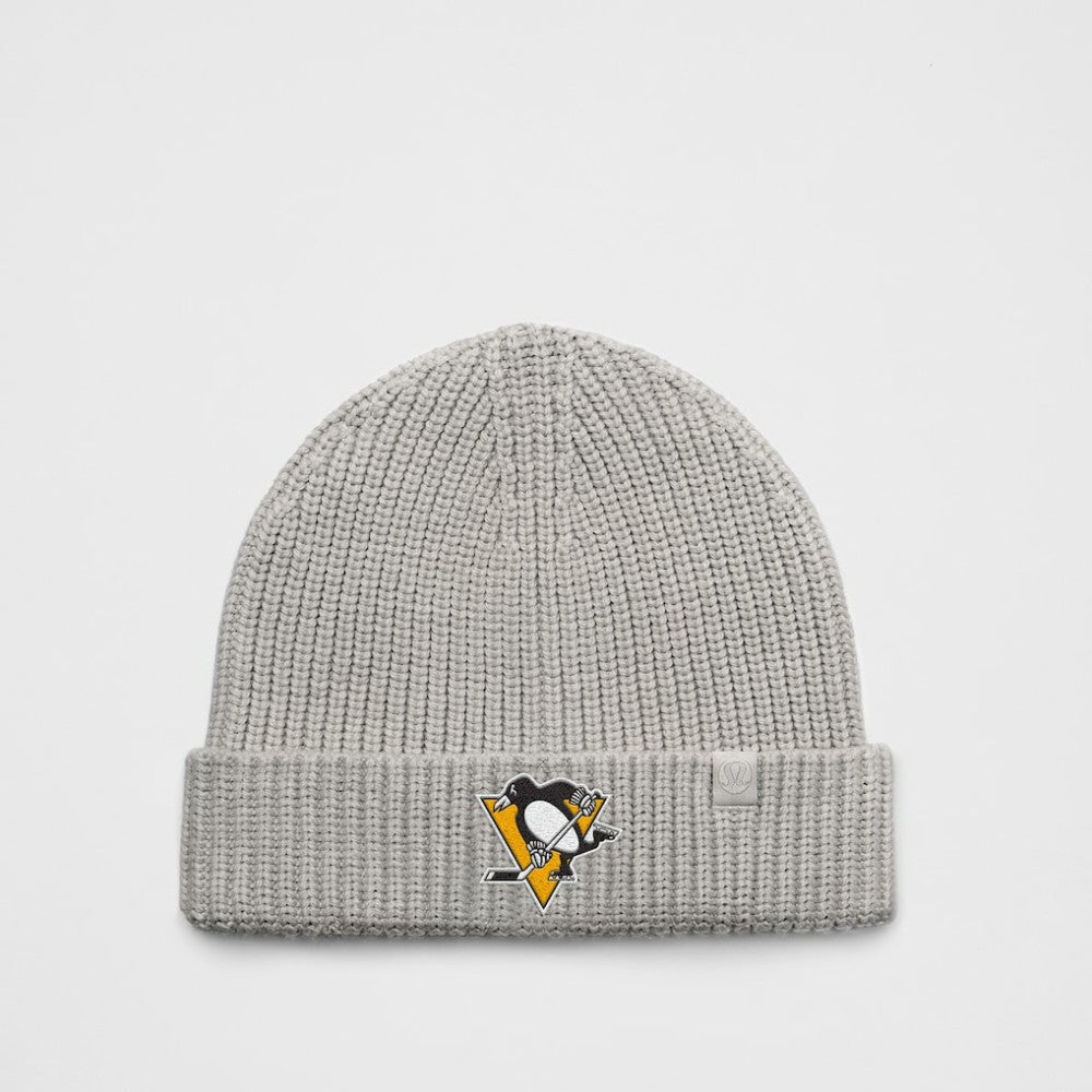 Pittsburgh Penguins lululemon Unisex Close-Fit Wool-Blend Ribbed Beanie - Heathered Gull Grey | US 203169747